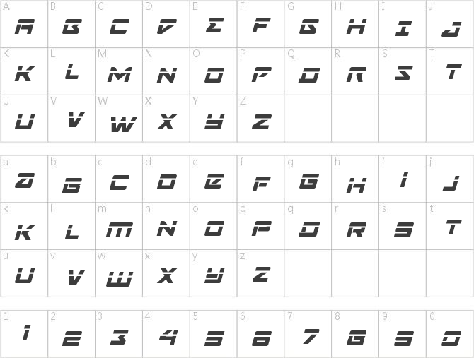 Navy Cadet Laser Italic