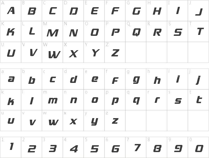 Grand National Condensed Italic