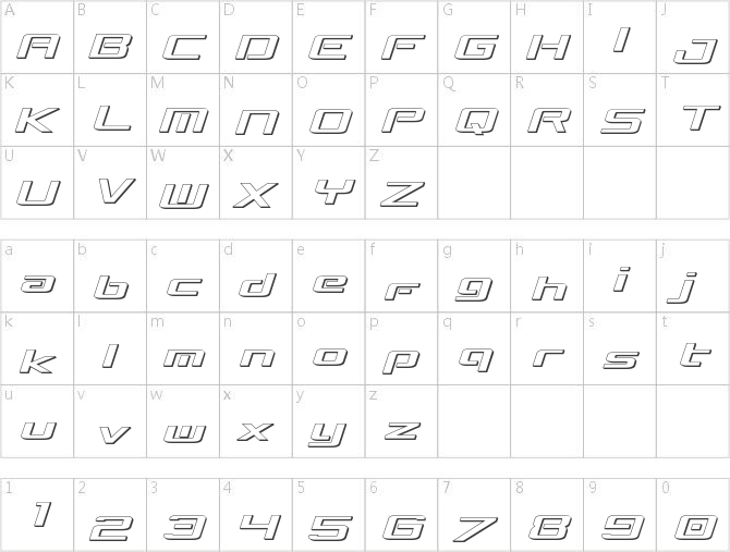 Concielian Break 3D Semi-Italic