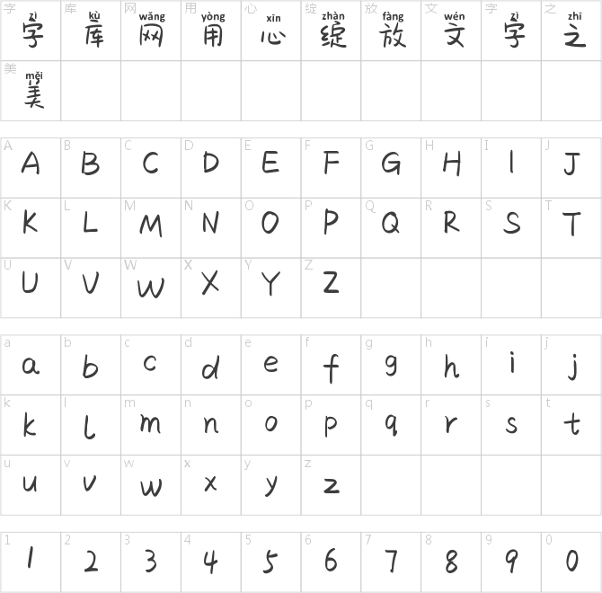 焦糖奶茶拼音體