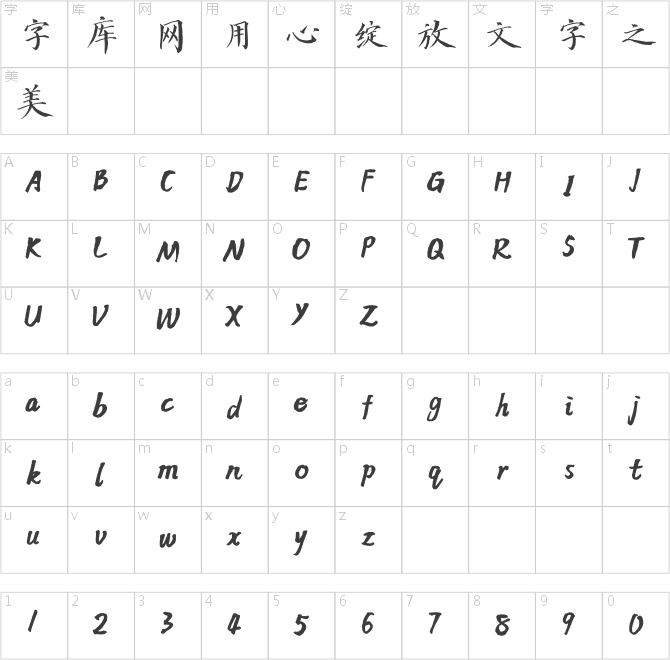 方正字跡-云方楷體