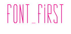 Font_First預覽圖片