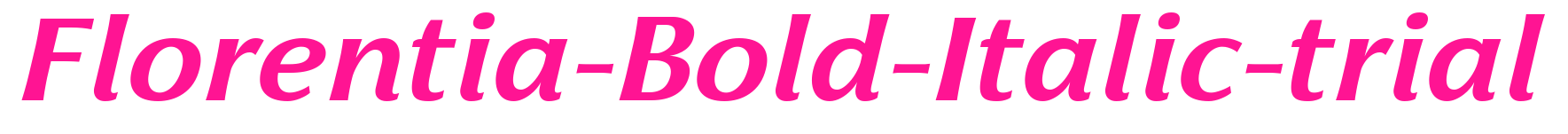 Florentia-Bold-Italic-trial預(yù)覽圖片